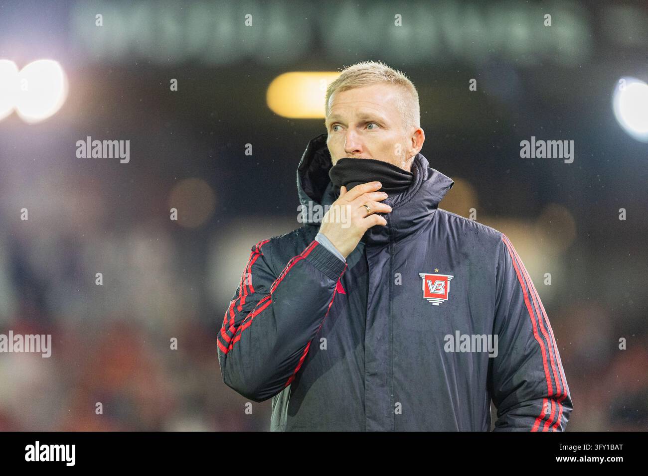 Vejle, Denmark. 24th, October 2026. Assistant coach Steffen Kielstrup ...
