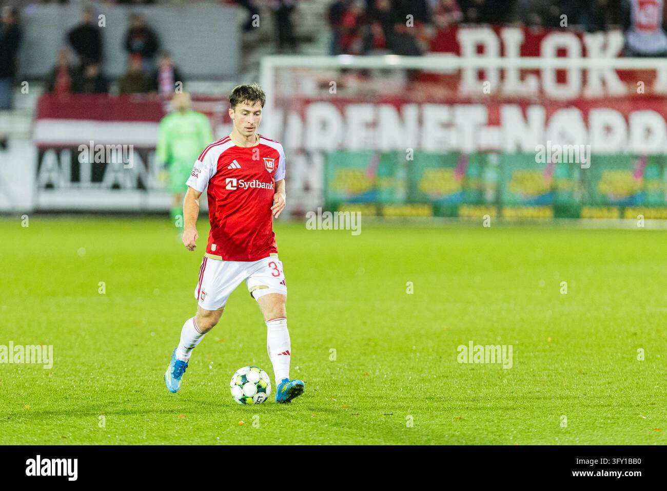 Vejle, Denmark. 24th, October 2026. Lundrim Hetemi (34) of Vejle BK ...