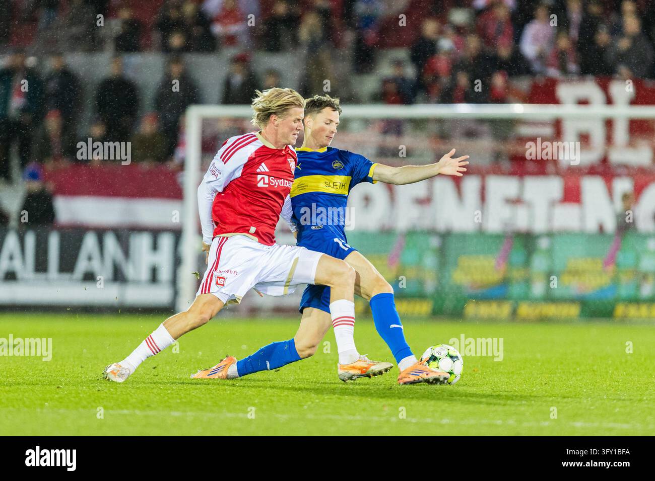 Vejle, Denmark. 24th, October 2026. Marcus Ryberg (12) of Vejle BK and ...