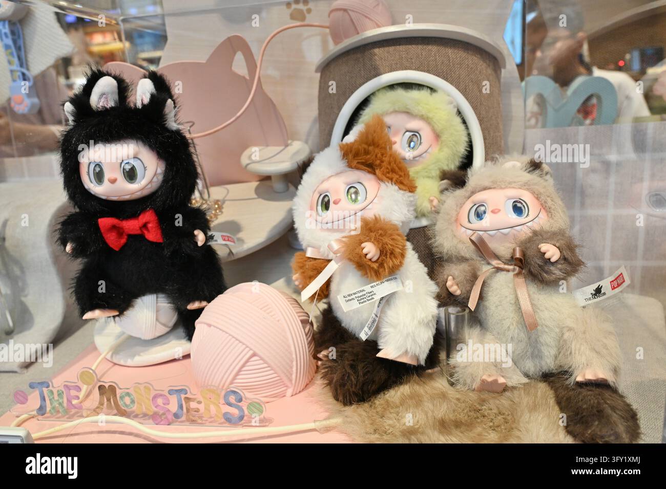 Labubu products displaying the POP MART shop on October 25, 2026 in ...