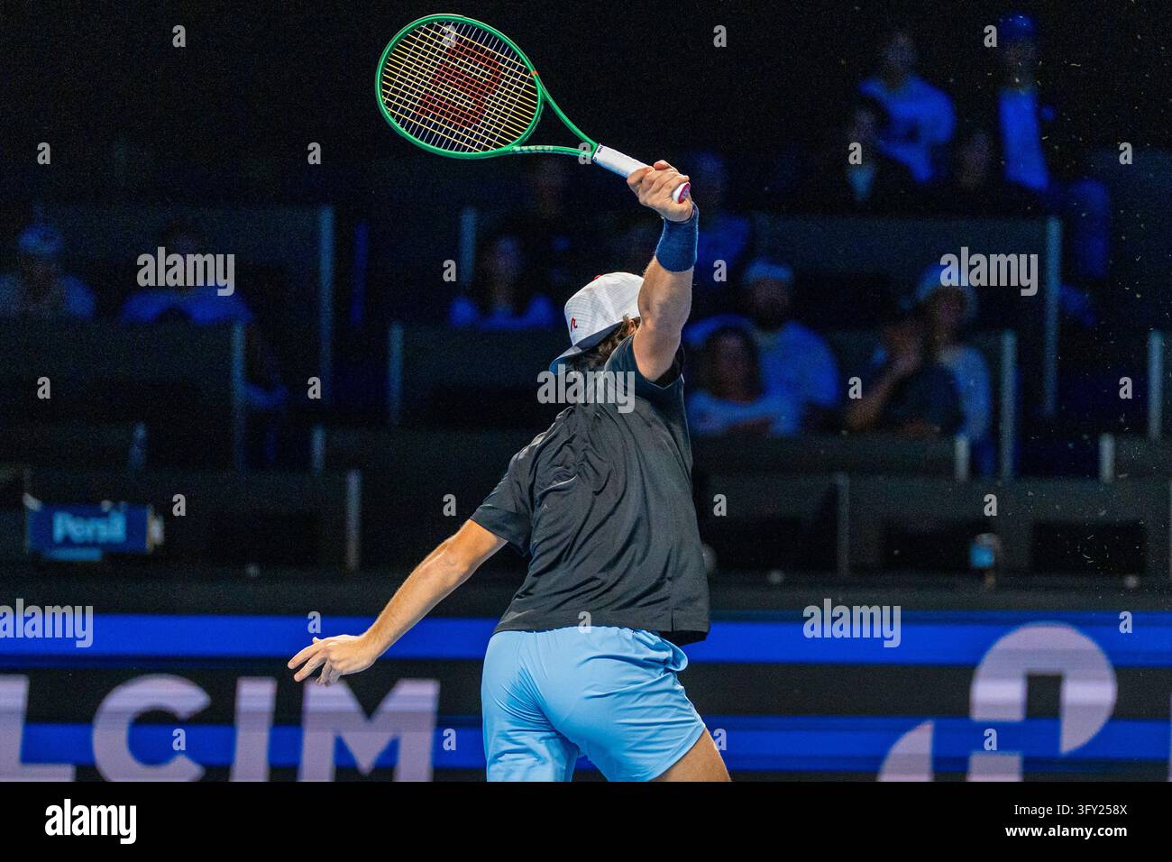 Basel Report BASEL, SWITZERLAND - OCTOBER 25: Aleksandar Kovacevic of USA in action ...