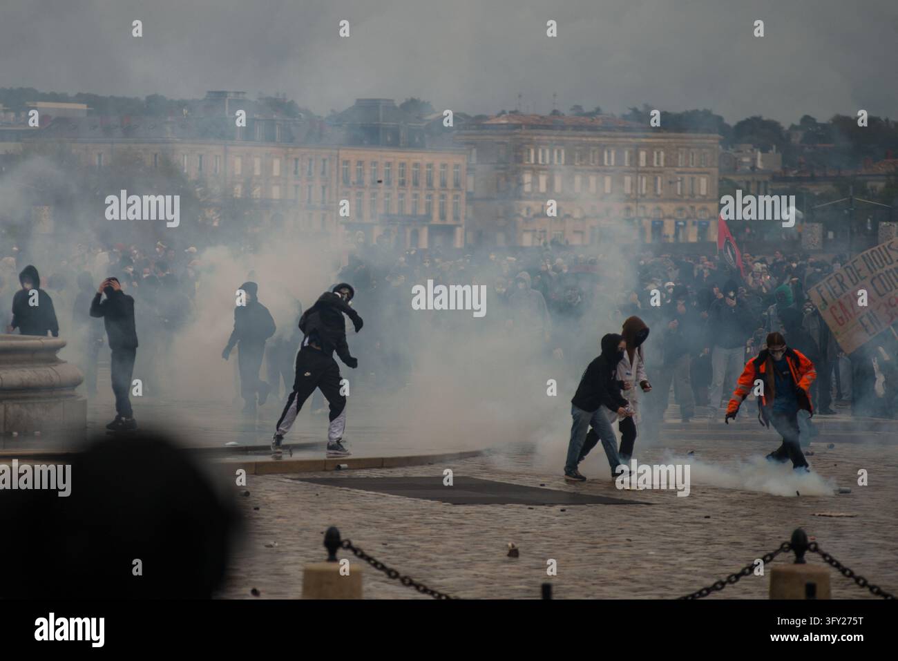 Clashes During The Yellow Vests Protest - Act II - A demonstrator makes ...