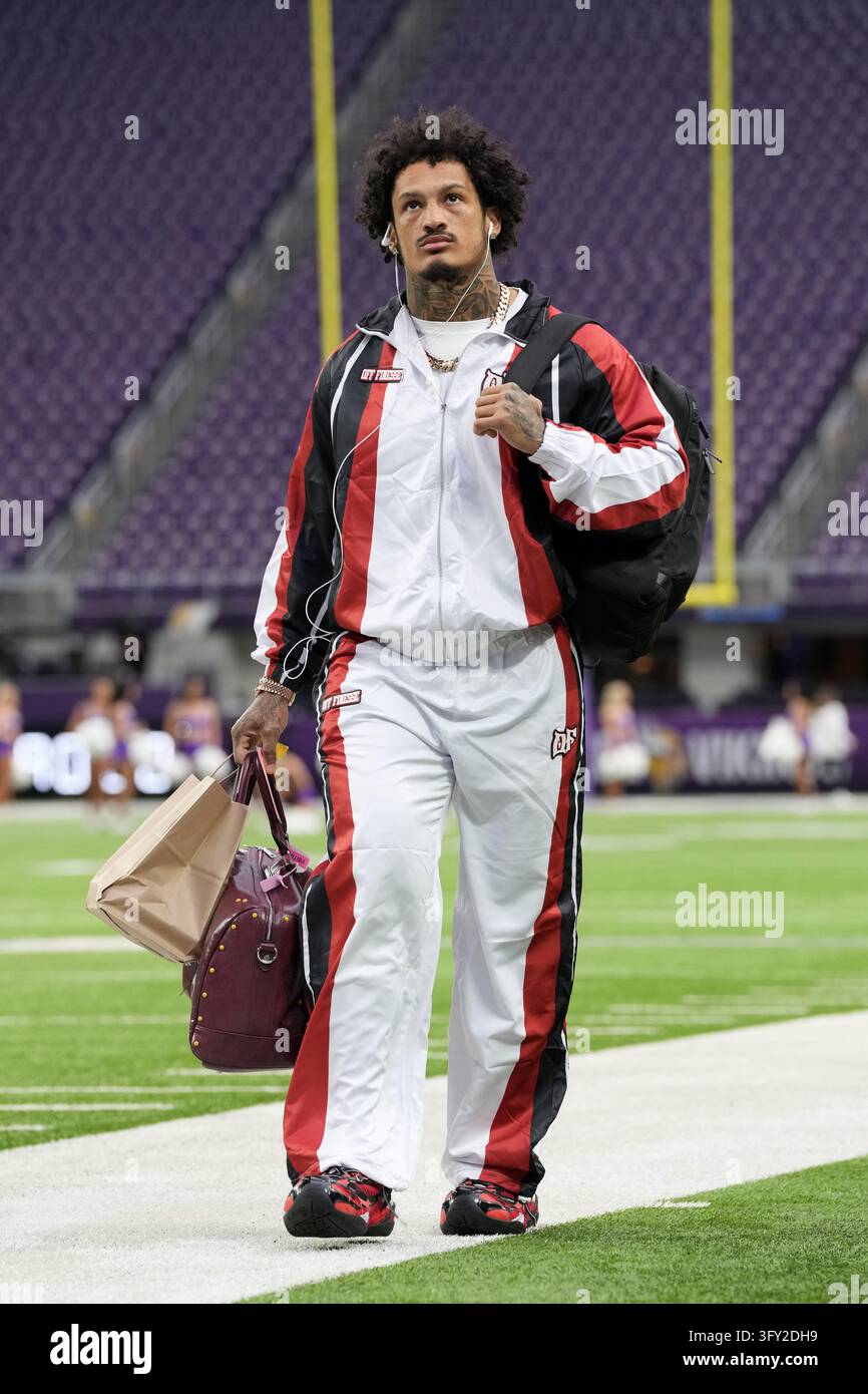 Indianapolis Colts running back Seth McGowan arrives before an NFL ...