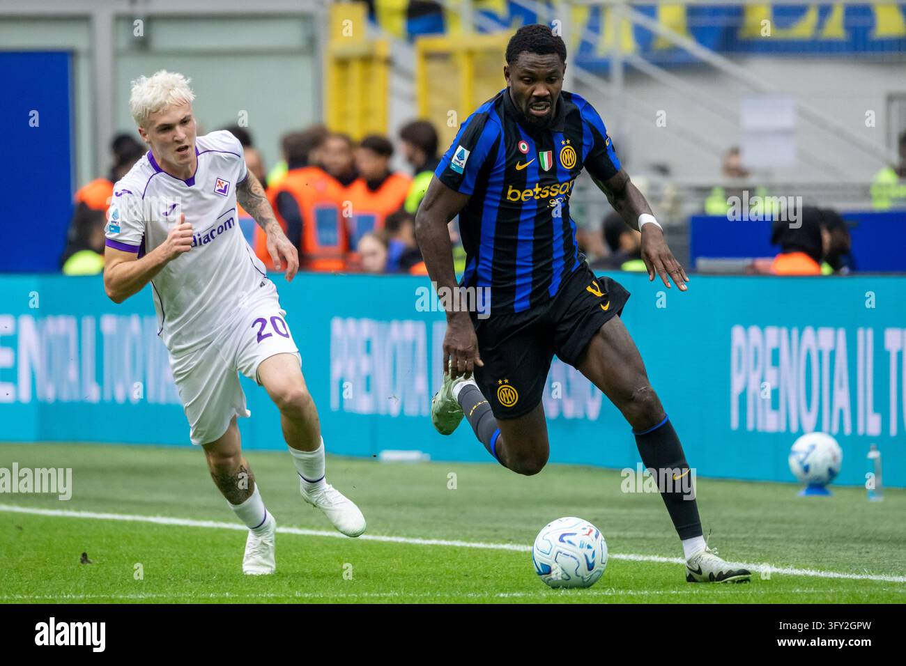 thuram marcus FC Internazionale and alex jimenez fiorentina during ...