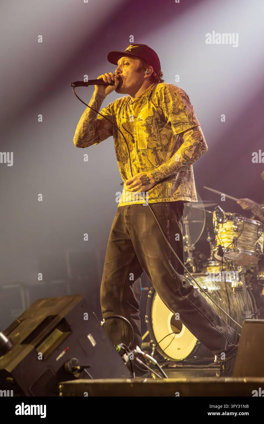 Simple Communiations Plan Image Milan Italy. 24th oct 2026. The Welsh pop-punk band NECK DEEP performs ...