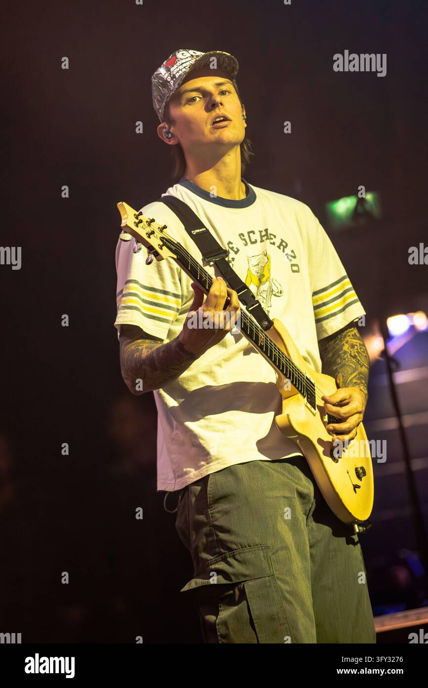 Simple Communiations Plan Image Milan Italy. 24th oct 2026. The Welsh pop-punk band NECK DEEP performs ...