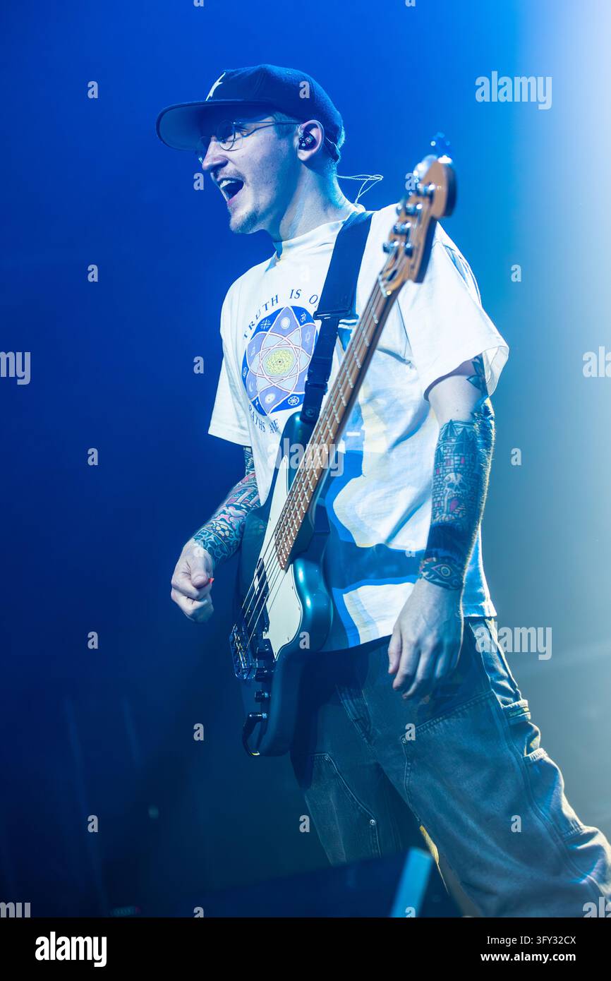 Simple Communiations Plan Image Milan Italy. 24th oct 2026. The Welsh pop-punk band NECK DEEP performs ...