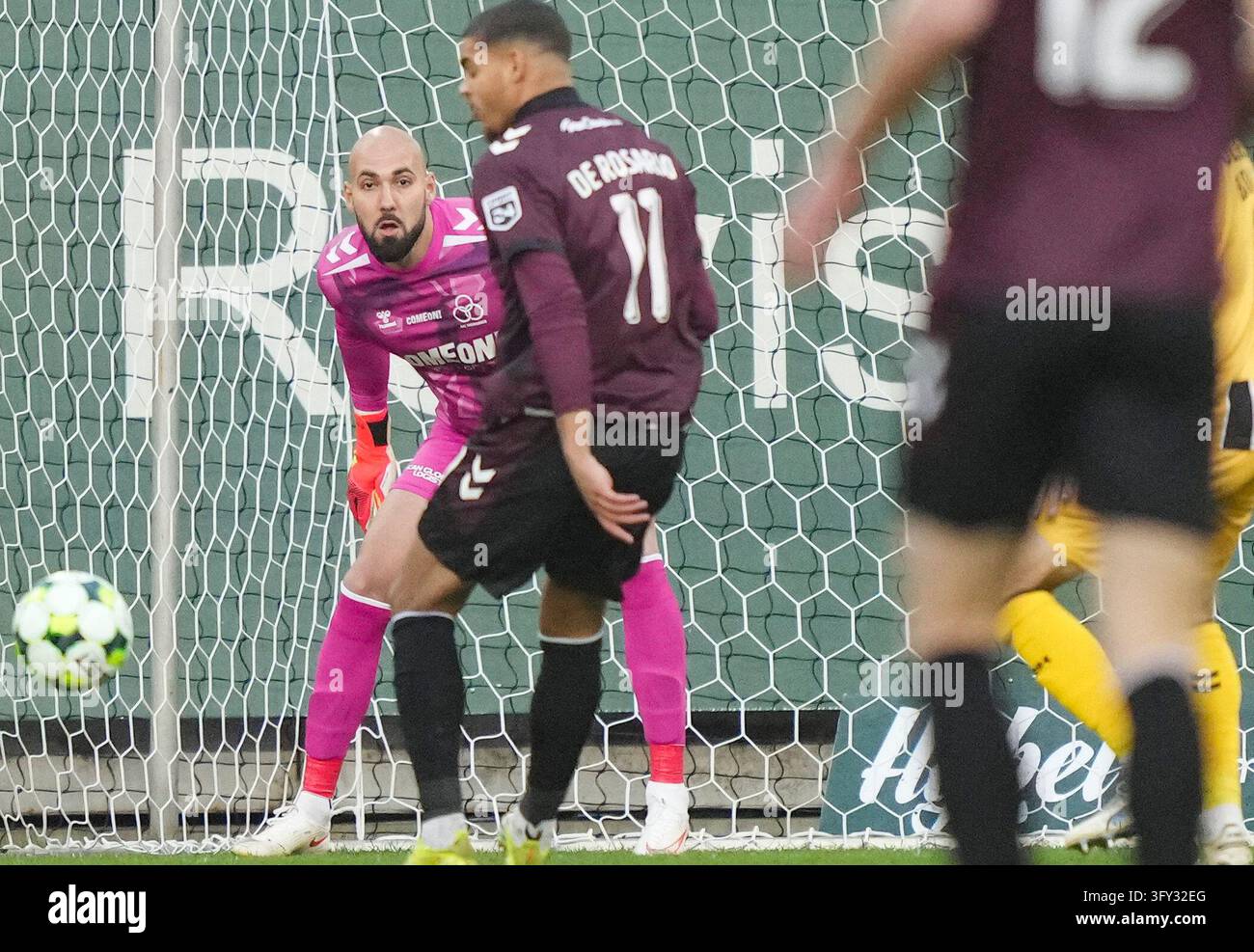 Fisker Sign Matej Delac from AC Horsens during the Superliga match between AC ...