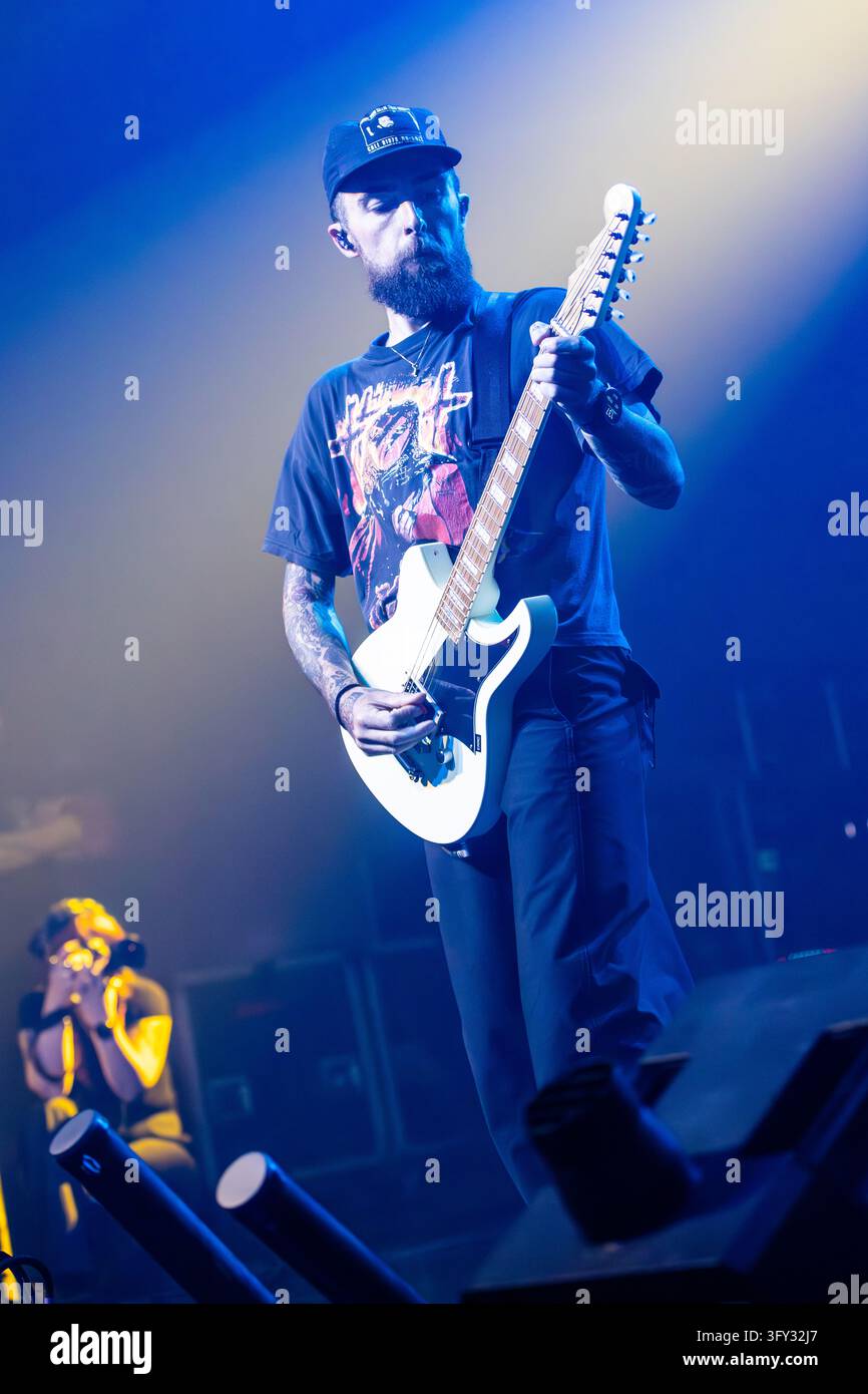 Simple Communiations Plan Image Milan Italy. 24th oct 2026. The Welsh pop-punk band NECK DEEP performs ...