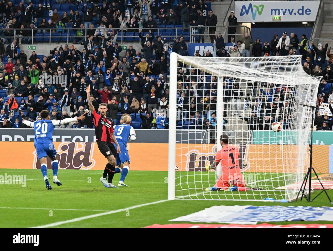 Hoffenheim beat Leverkusen 3-0 as Prass sees red after celebration Hoffenheim beat Leverkusen 3-0 as Prass sees red after celebration