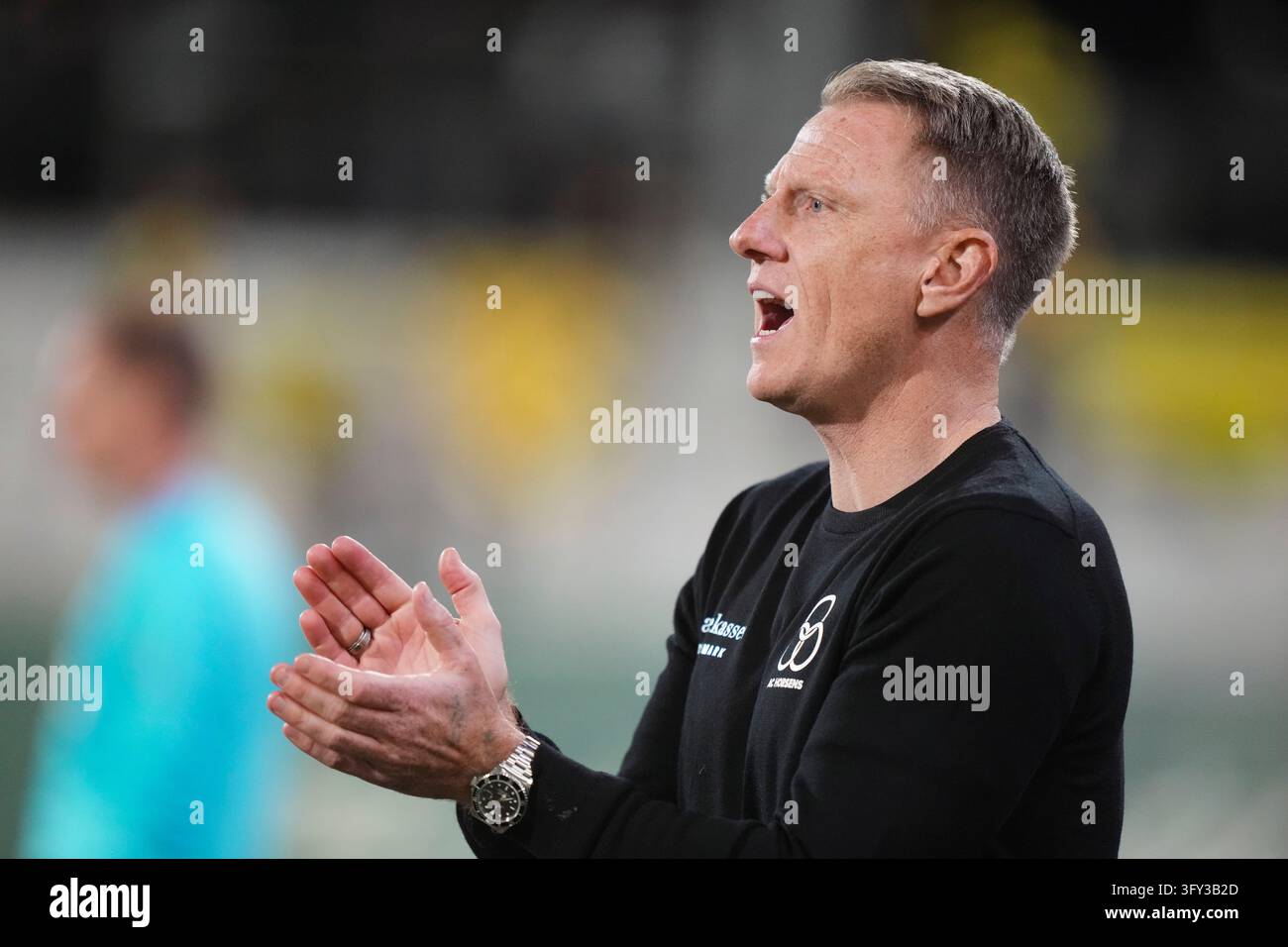 Fisker Sign Niki Zimling coaches AC Horsens during the Superliga match between AC ...
