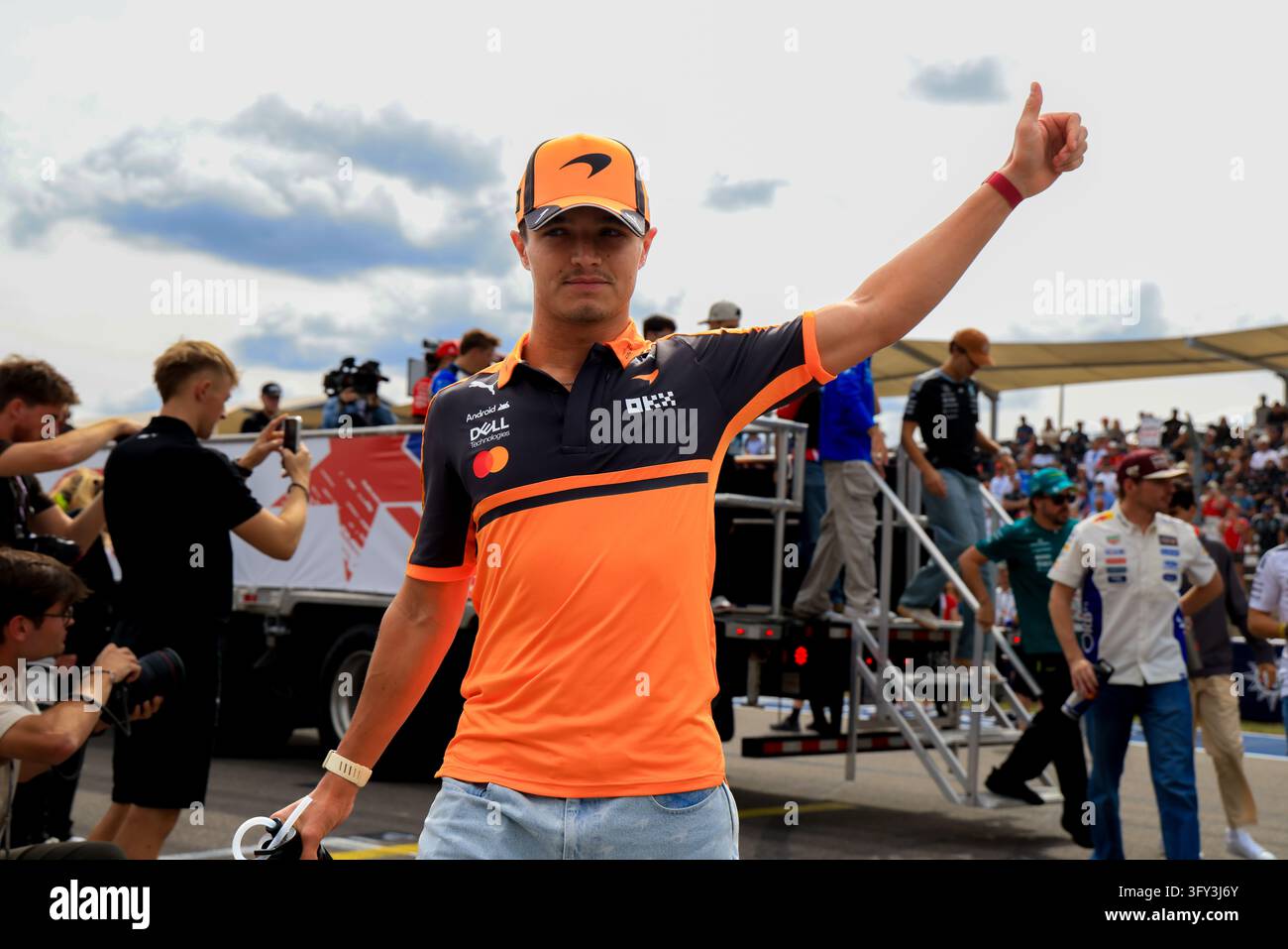AUSTIN, TX - OCTOBER 25: Lando Norris (1) of Great Britain and McLaren ...