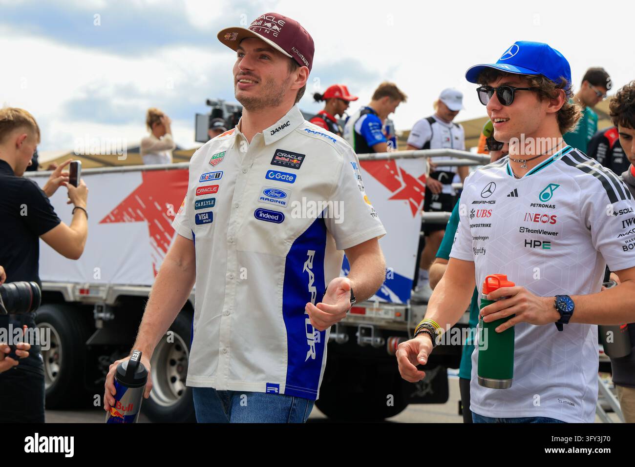 AUSTIN, TX - OCTOBER 25: Max Verstappen (3) of the Netherlands and ...