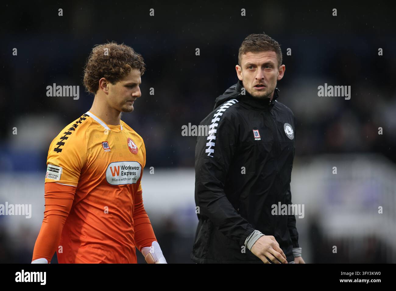 Max Merrick (L) and Adam Smith (R) of Hartlepool United during the The ...