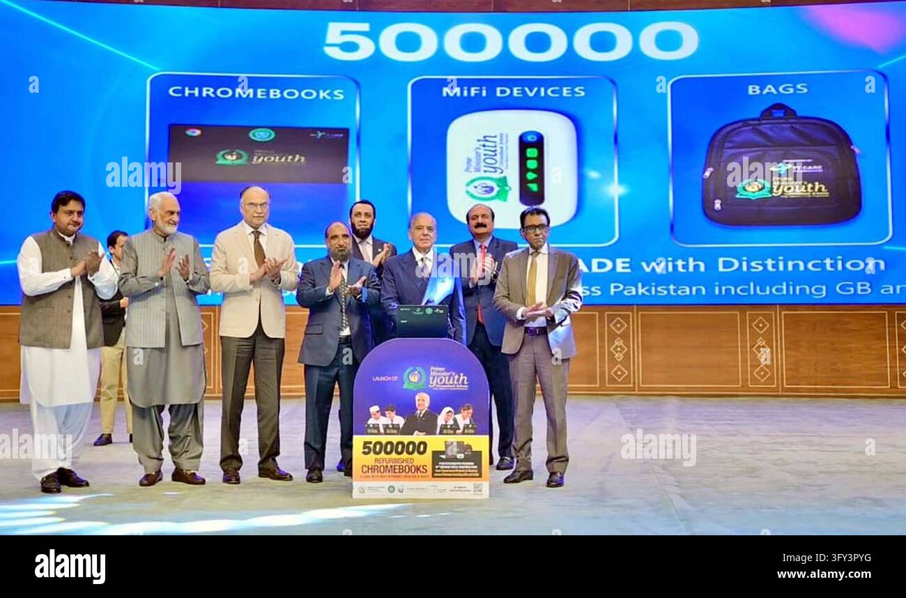 Prime Minister Muhammad Shehbaz Sharif Launches Chromebook and Mifi ...