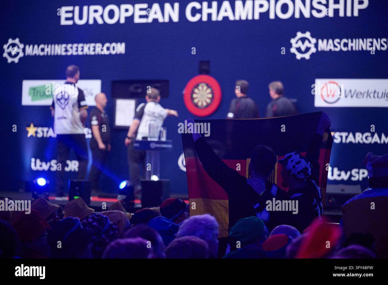 Darts Vector Graphics 25 October 2026, North Rhine-Westphalia, Dortmund: Darts, Men: European ...