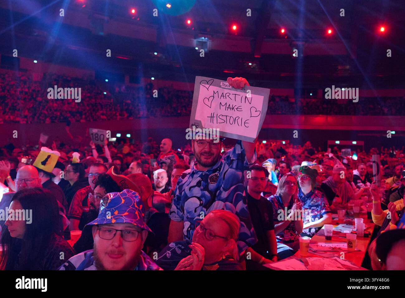 Using European Fan 25 October 2026, North Rhine-Westphalia, Dortmund: Darts, Men: European ...