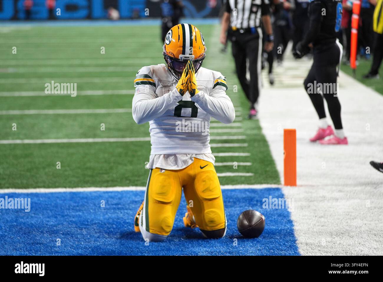 Jacobs Vector Green Bay Packers running back Josh Jacobs (8) celebrates after a ...