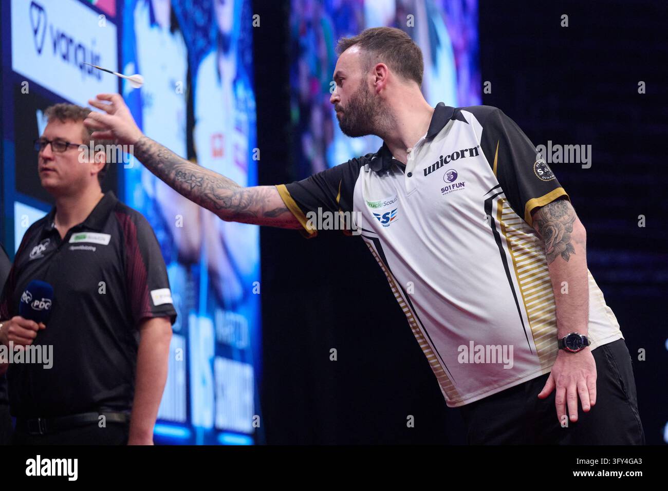Darts Vector Graphics 25 October 2026, North Rhine-Westphalia, Dortmund: Darts, Men: European ...