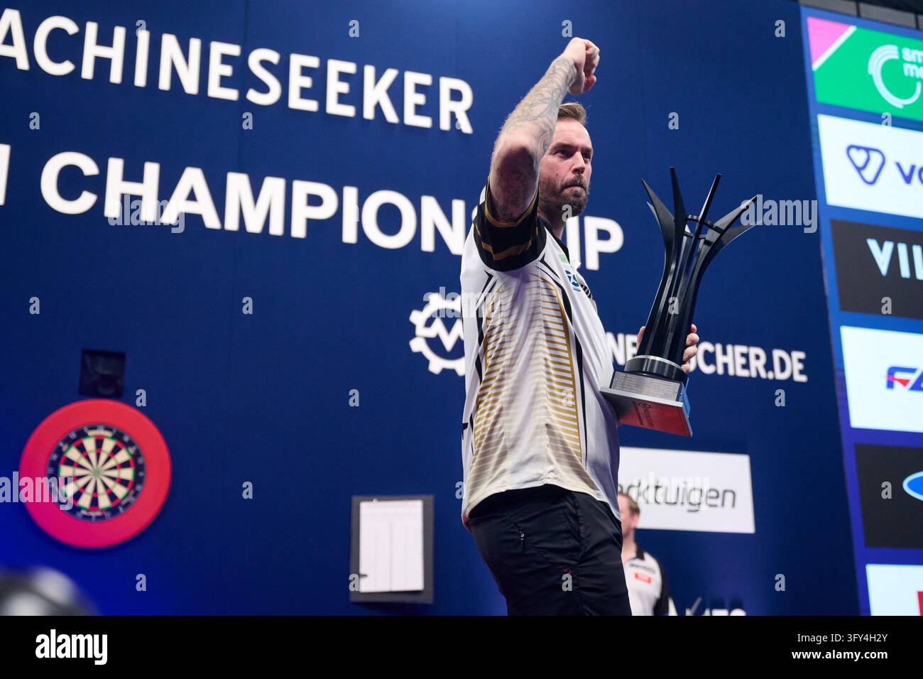 Darts Vector Graphics 25 October 2026, North Rhine-Westphalia, Dortmund: Darts, Men: European ...