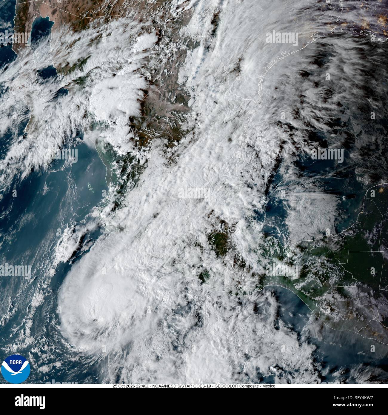 Storm Graphics This satellite image from the National Oceanic and Atmospheric ...