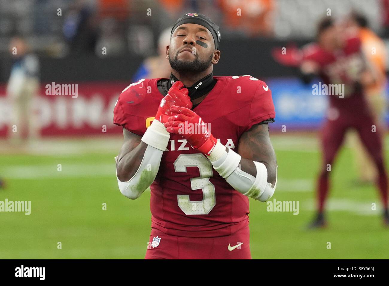 No Loss Vector Arizona Cardinals safety Budda Baker (3) reacts to a loss against the ...