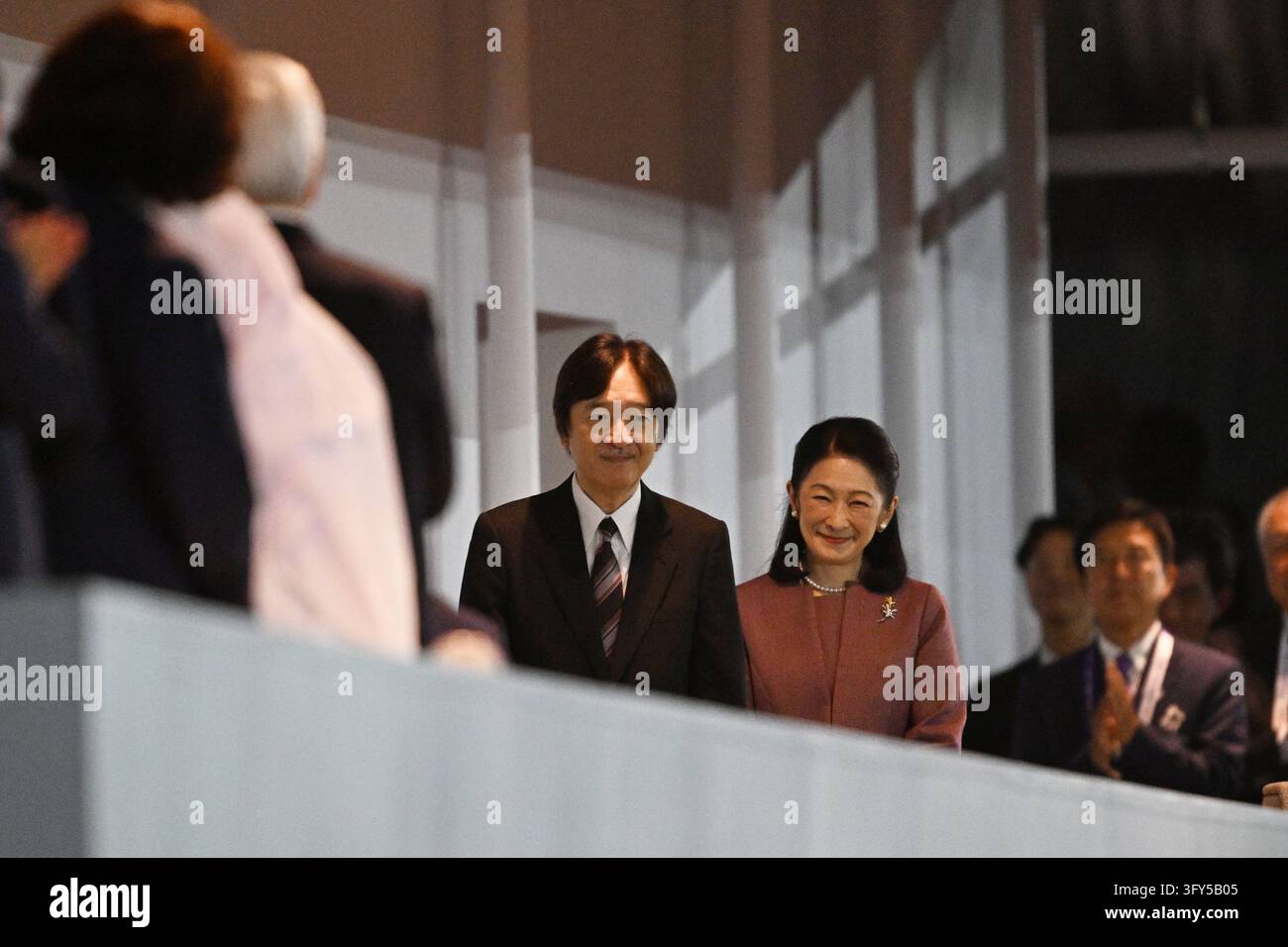 Princess Crown Vector R (L-R) Japan's Crown Prince Akishino, Japan's Crown Princess Akishino ...