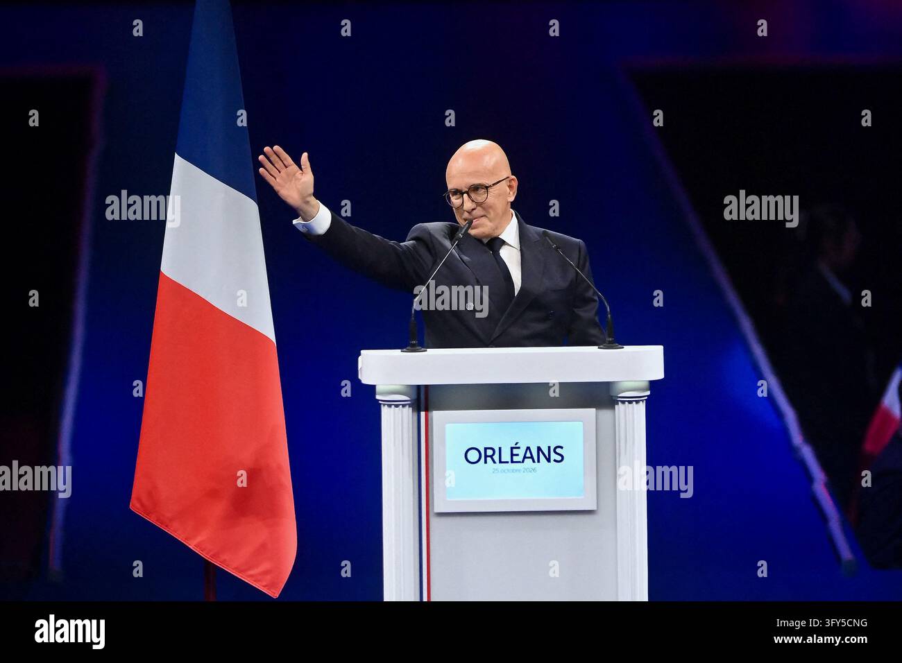 Slp Identification France, PARIS, October 25, 2026. National Rally RN congress in Orleans ...