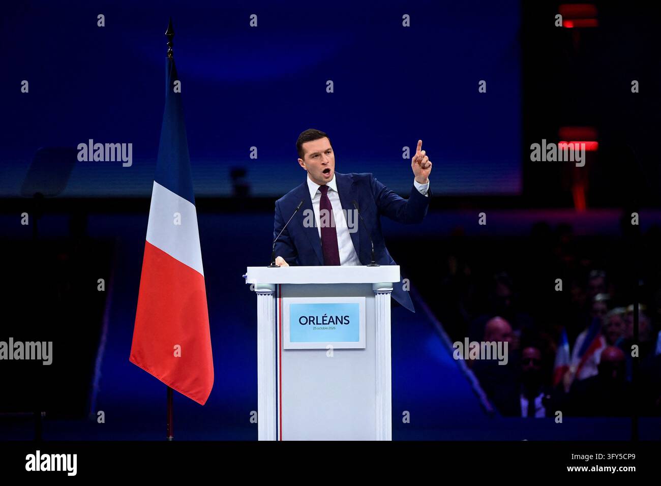 Slp Identification France, PARIS, October 25, 2026. National Rally RN congress in Orleans ...