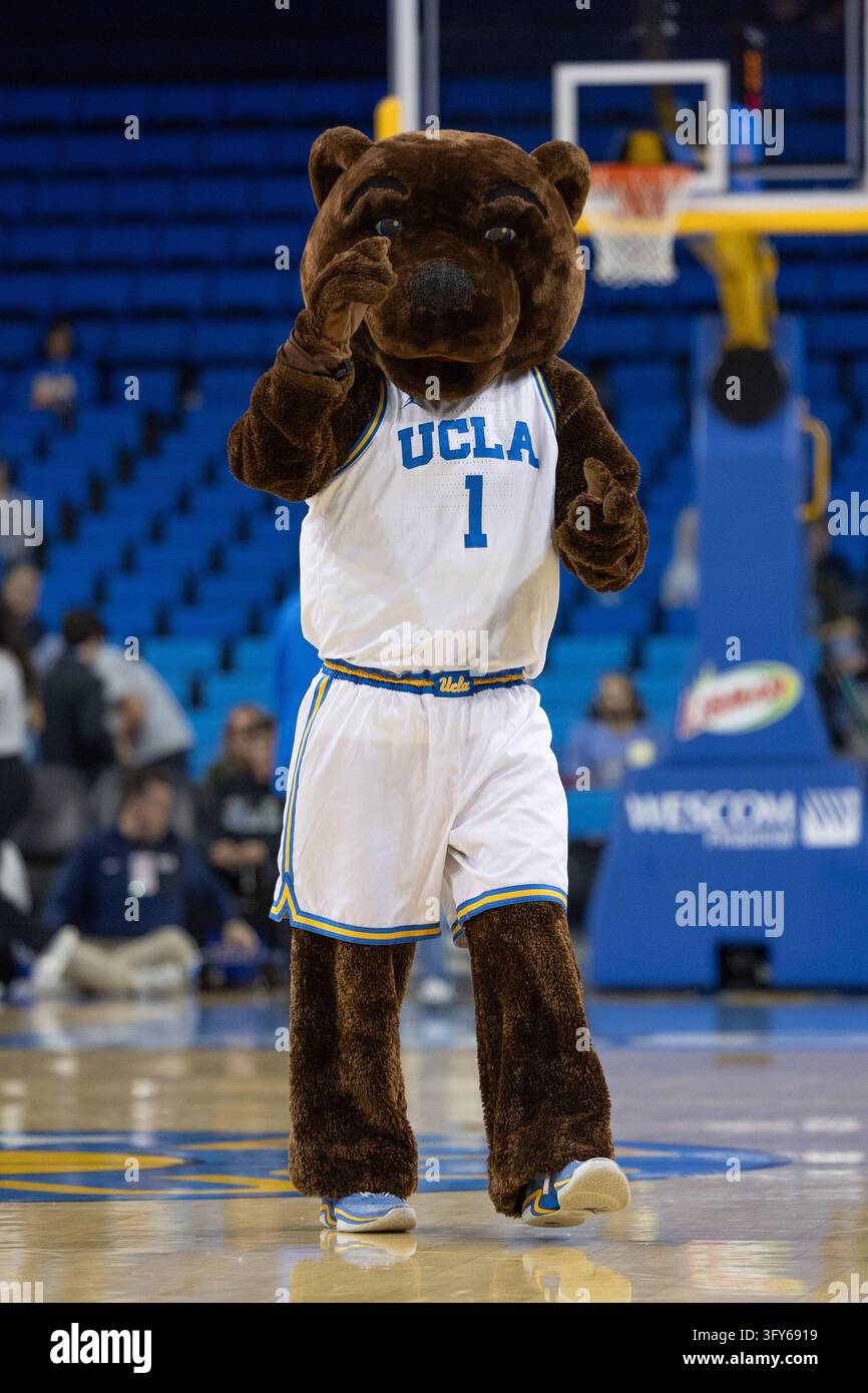 LOS ANGELES, CA - OCTOBER 21: UCLA Bruins mascot 'Joe Bruin' stands at ...