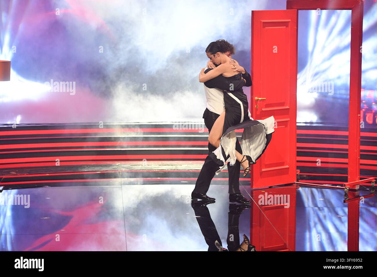 IPA90198667 - Rome, Saxa Rubra, Rai Studio, Pippo Baudo, TV show ...