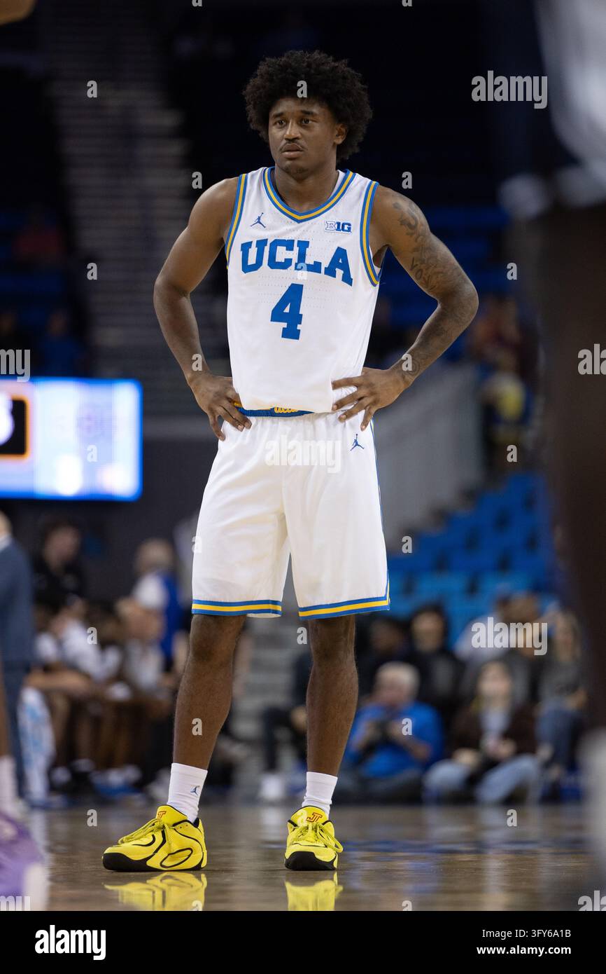 LOS ANGELES, CA - OCTOBER 21: Guard Jaylen Petty #4 of the UCLA Bruins ...