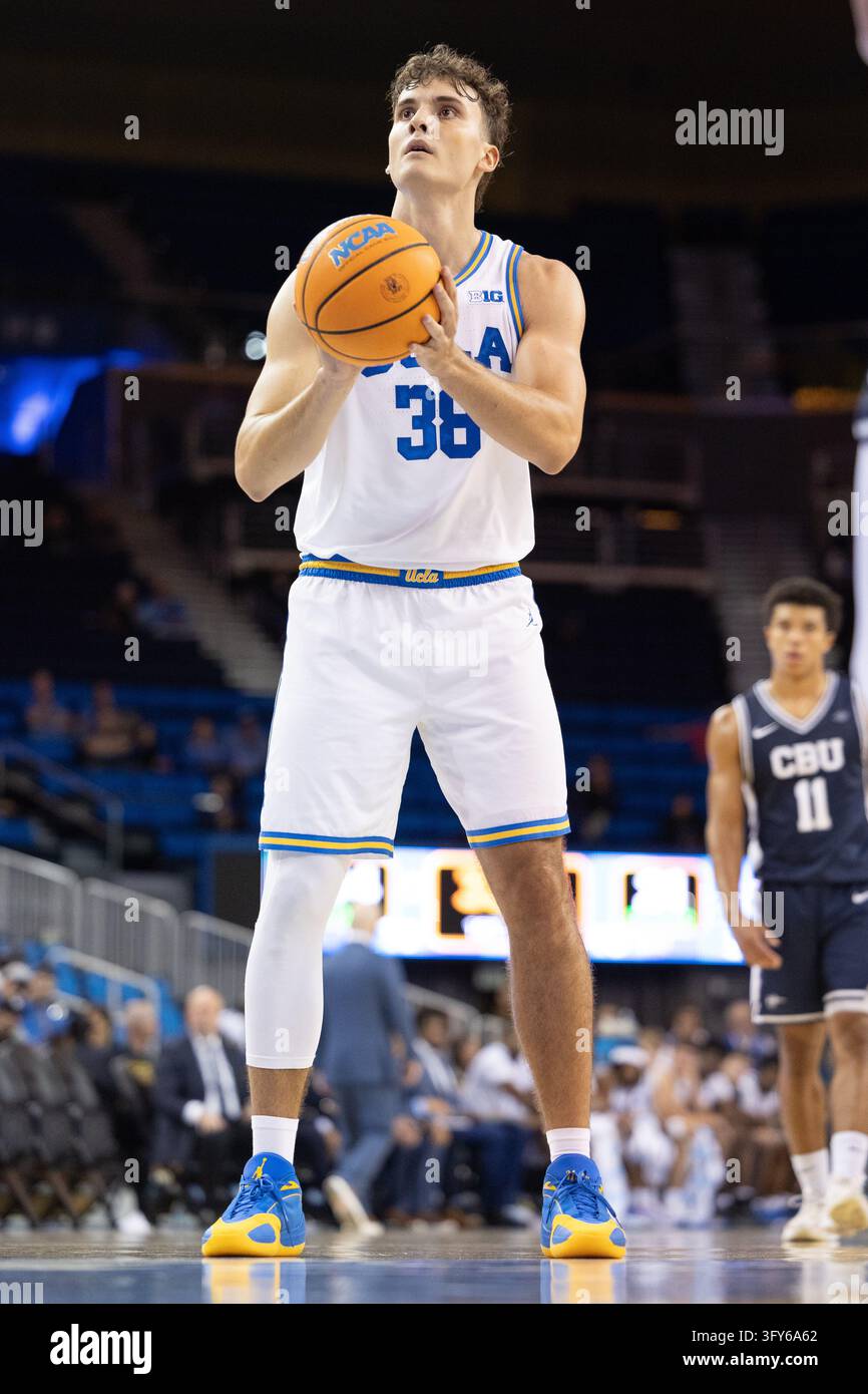 LOS ANGELES, CA - OCTOBER 21: Center Filip Jovic #38 of the UCLA Bruins ...