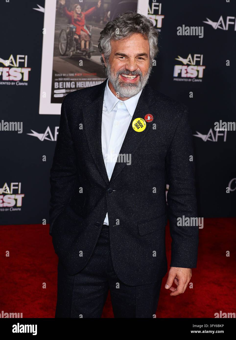 Mark Ruffalo arrives at AFI FEST Being Heumann Premiere held at The TCL ...