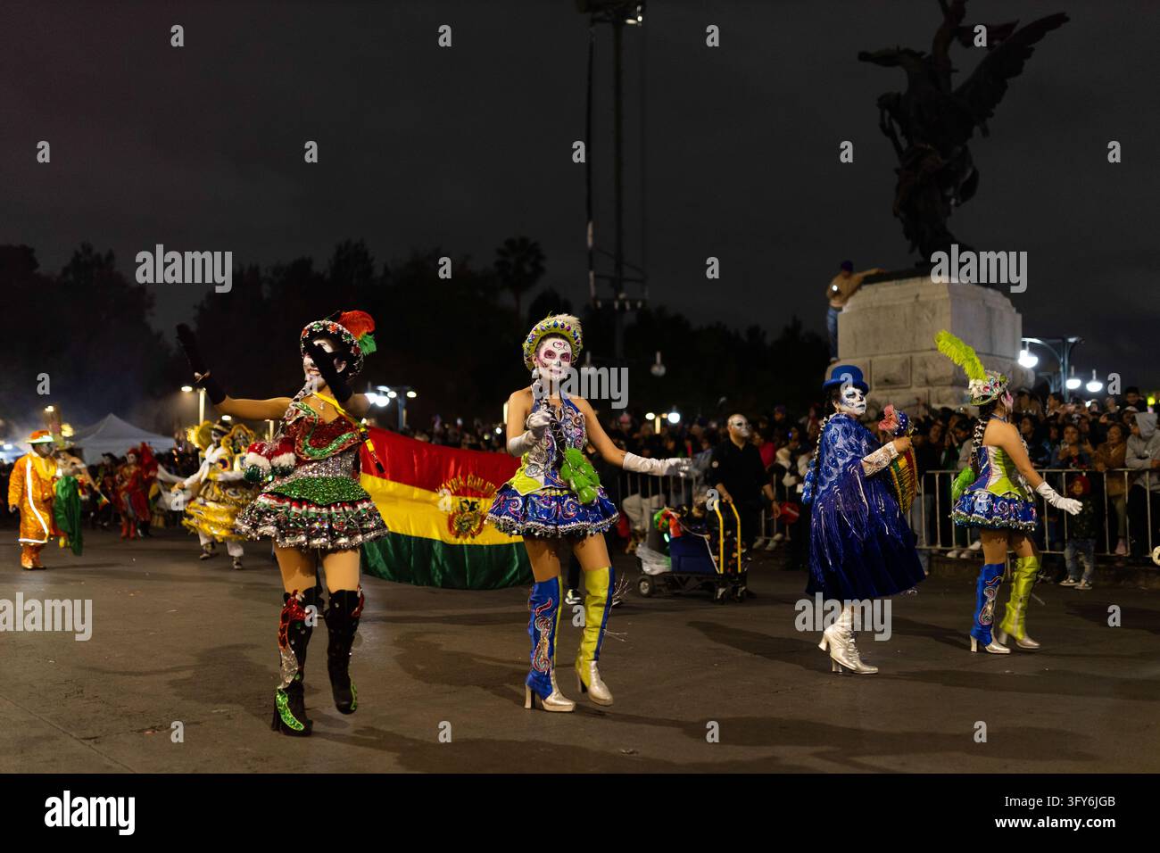 Mexico City, Mexico. October 25, 2026. Participants dressed as catrinas ...
