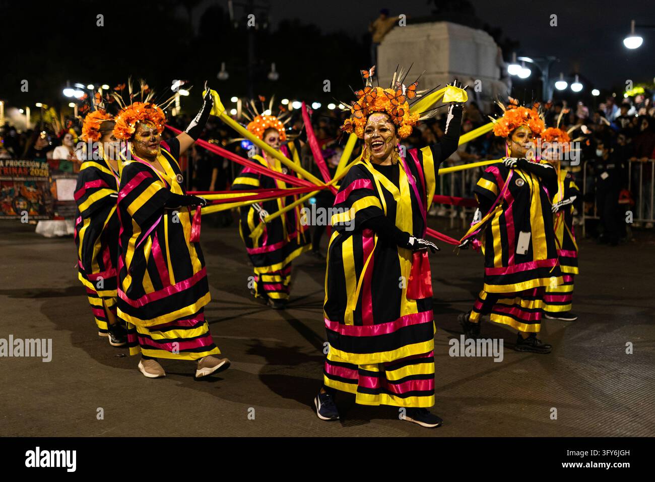 Mexico City, Mexico. October 25, 2026. Participants dressed as catrinas ...