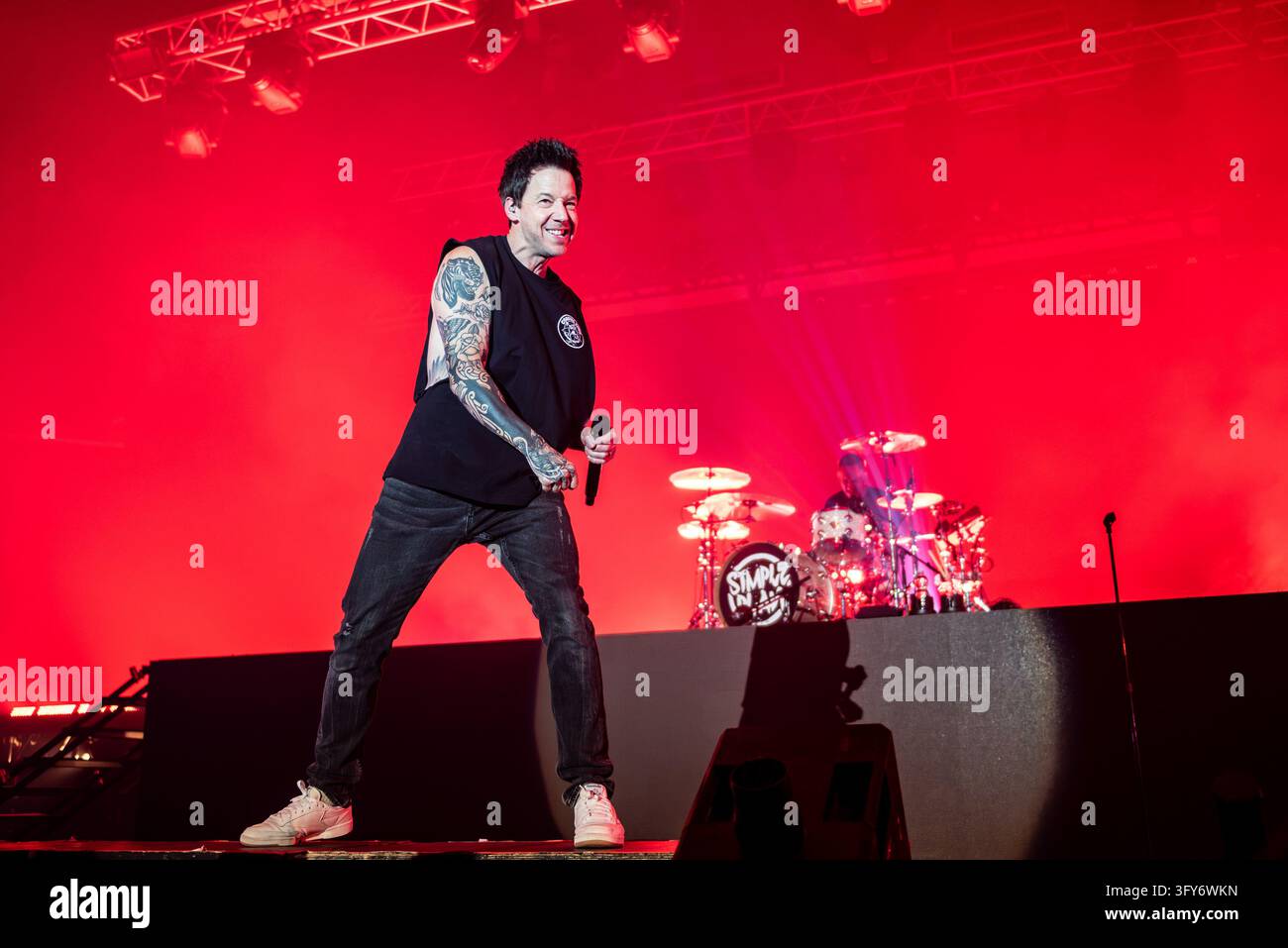 Simple Communiations Plan Image IPA90203928 - Pierre Bouvier of Simple Plan during the Simple Plan ...