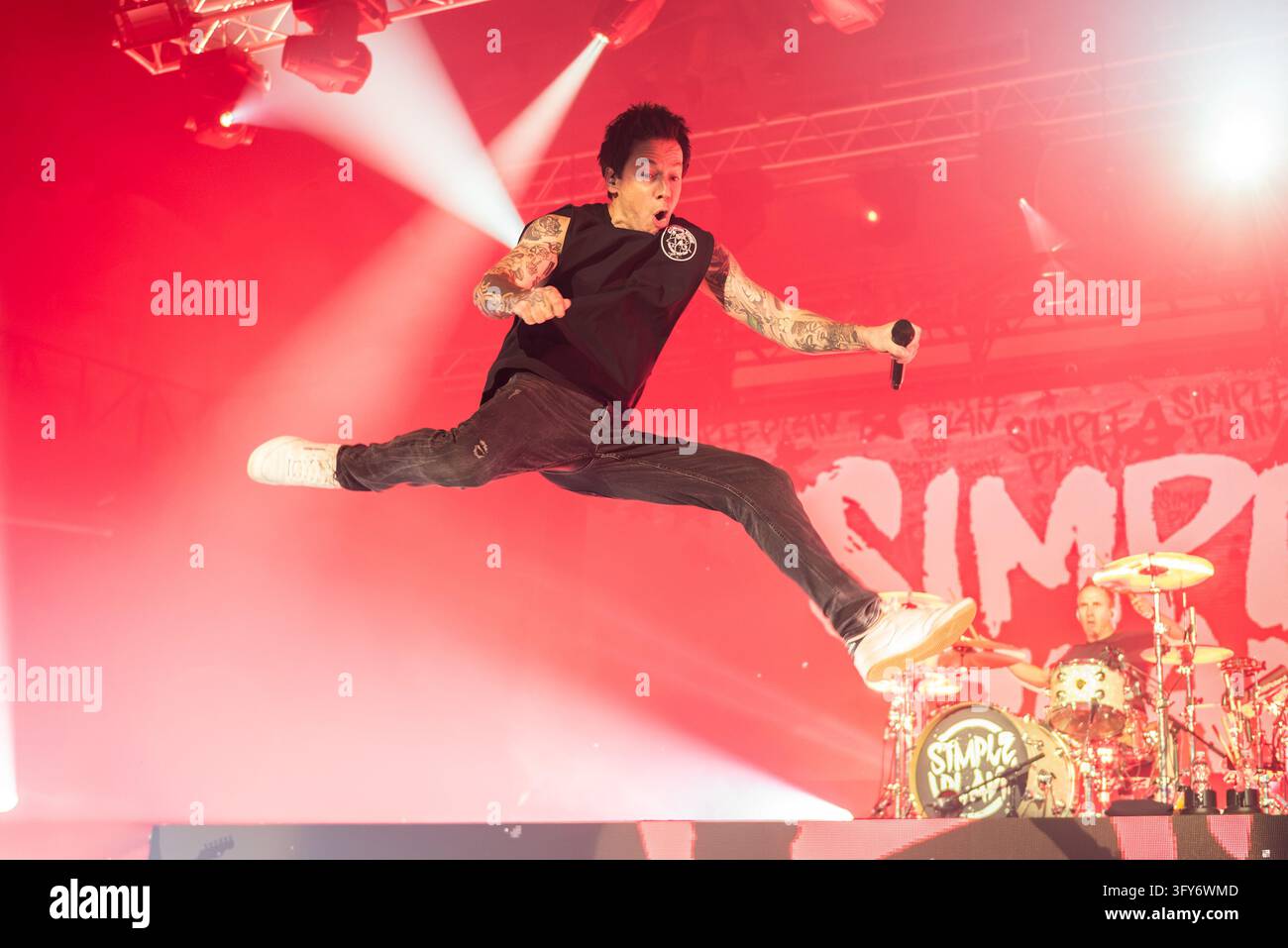 Simple Communiations Plan Image IPA90203925 - Pierre Bouvier of Simple Plan during the Simple Plan ...