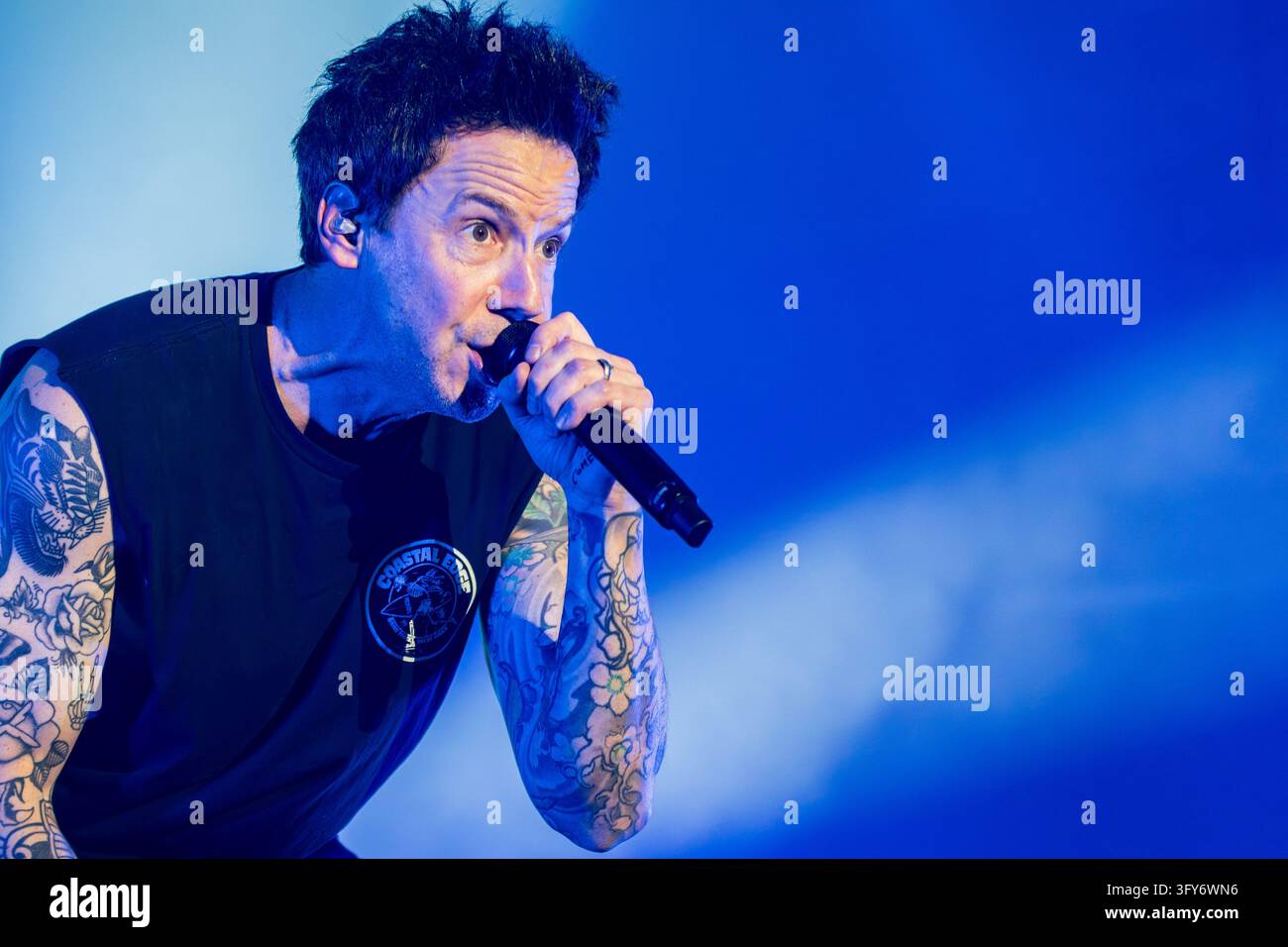 Simple Communiations Plan Image IPA90203924 - Pierre Bouvier of Simple Plan during the Simple Plan ...