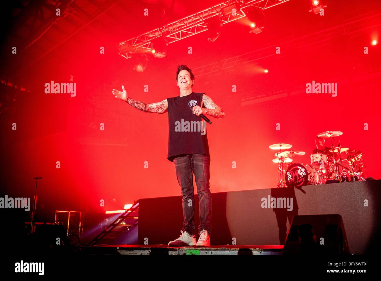 Simple Communiations Plan Image IPA90203907 - Pierre Bouvier of Simple Plan during the Simple Plan ...