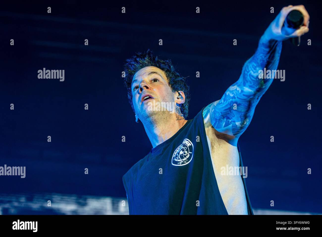 Simple Communiations Plan Image IPA90203909 - Pierre Bouvier of Simple Plan during the Simple Plan ...