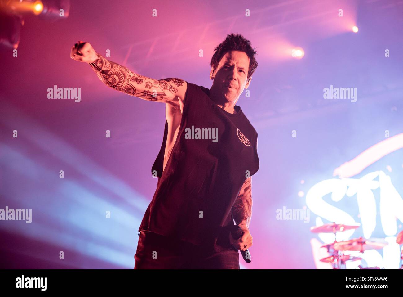 Simple Communiations Plan Image IPA90203914 - Pierre Bouvier of Simple Plan during the Simple Plan ...