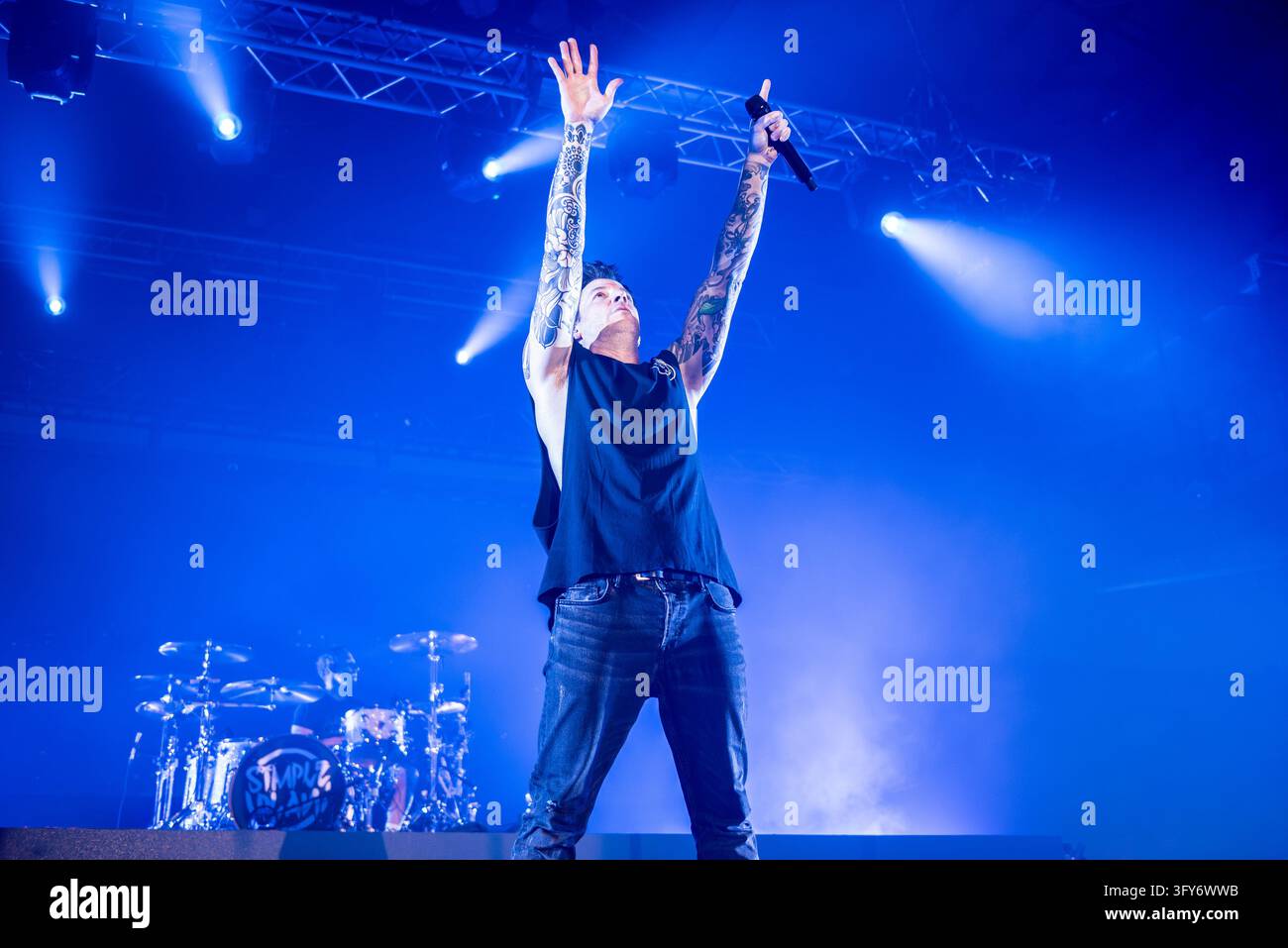 Simple Communiations Plan Image IPA90203917 - Pierre Bouvier of Simple Plan during the Simple Plan ...