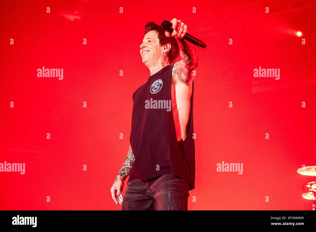 Simple Communiations Plan Image IPA90203916 - Pierre Bouvier of Simple Plan during the Simple Plan ...