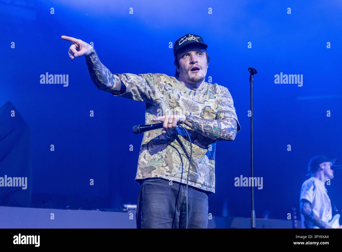Simple Communiations Plan Image IPA90203429 - Ben Barlow of Neck Deep during Neck Deep's opening act ...