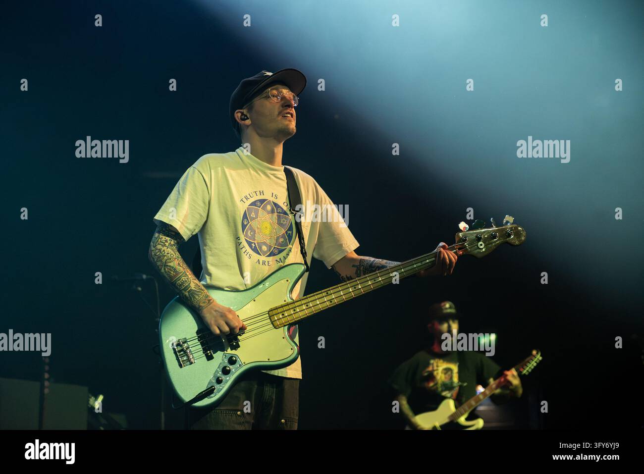 Simple Communiations Plan Image IPA90203421 - Seb Barlow of Neck Deep during Neck Deep's opening act ...