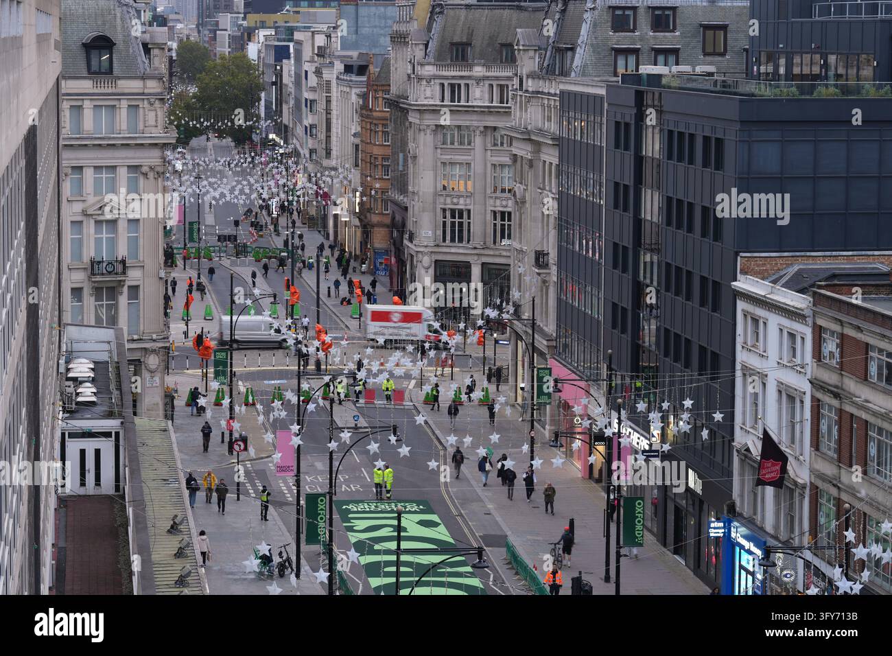 London's Oxford Street viewed from above, after The Mayor of London ...