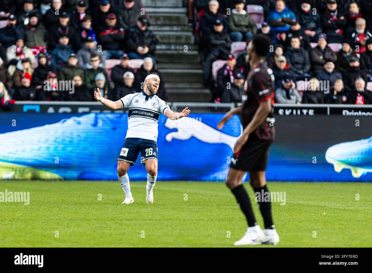 Herning, Denmark. 25th, October 2026. Frederik Gytkjaer (26) of Lyngby ...