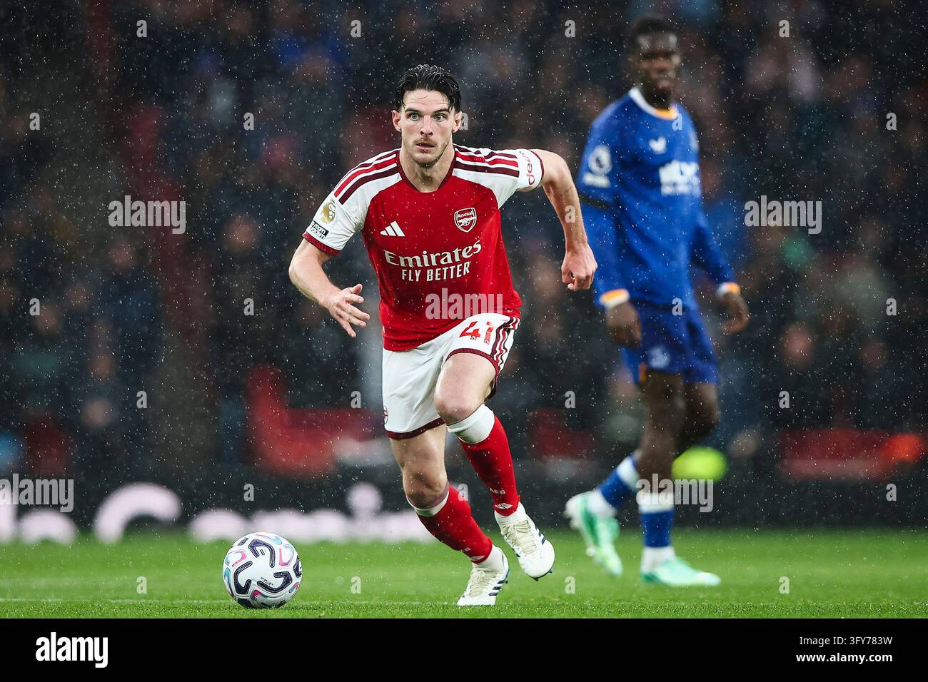 Declan Rice of Arsenal during the Arsenal v Everton Premier League ...