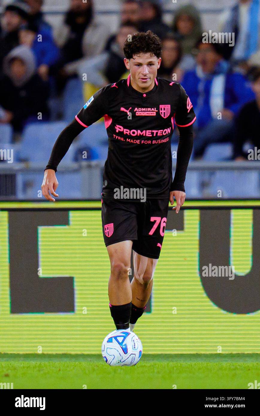 Simone Lontani of Parma Calcio 1913 in action during the Serie A ...